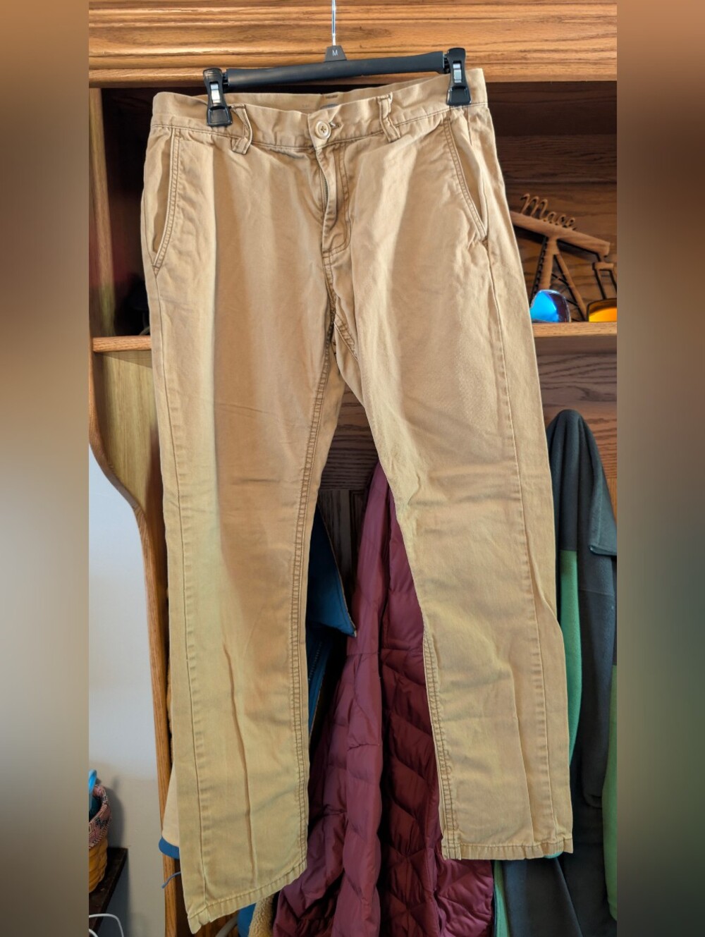 Men's Khaki Casual Chino Pants - Tan 29x30